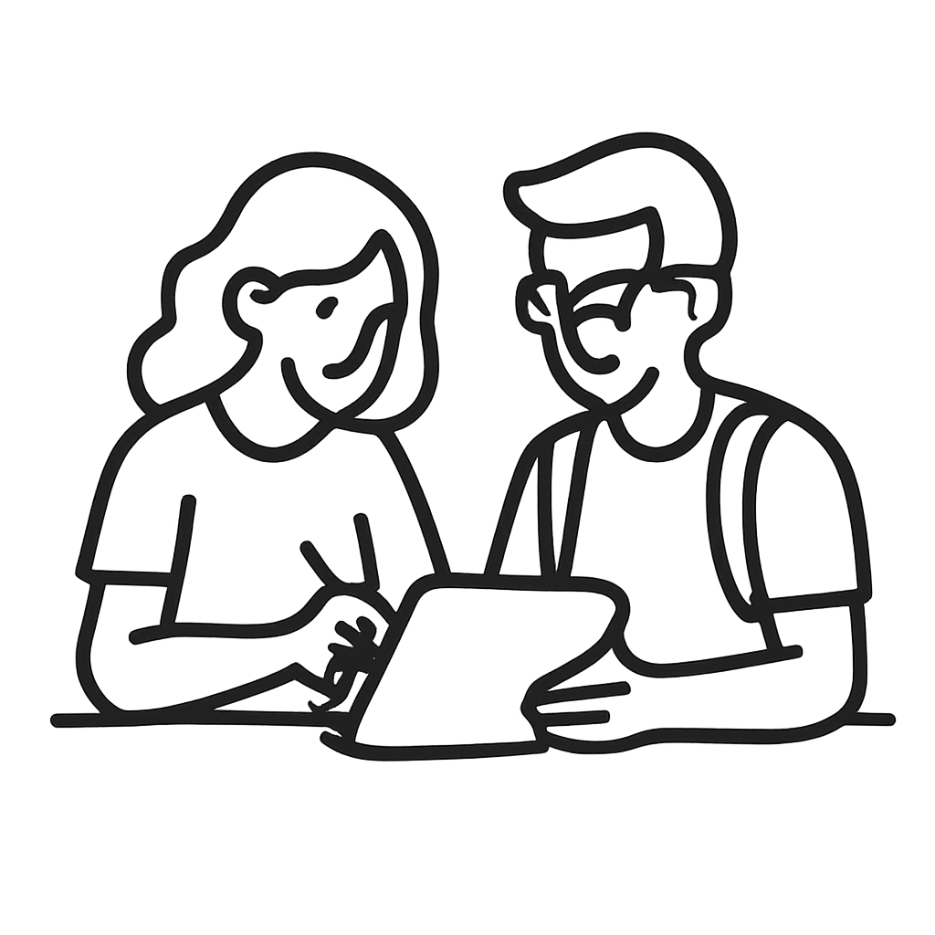 logo creativo e inclusivo per la parola CaparbiaMENTE, stile moderno, studenti che collaborano, colori vivaci